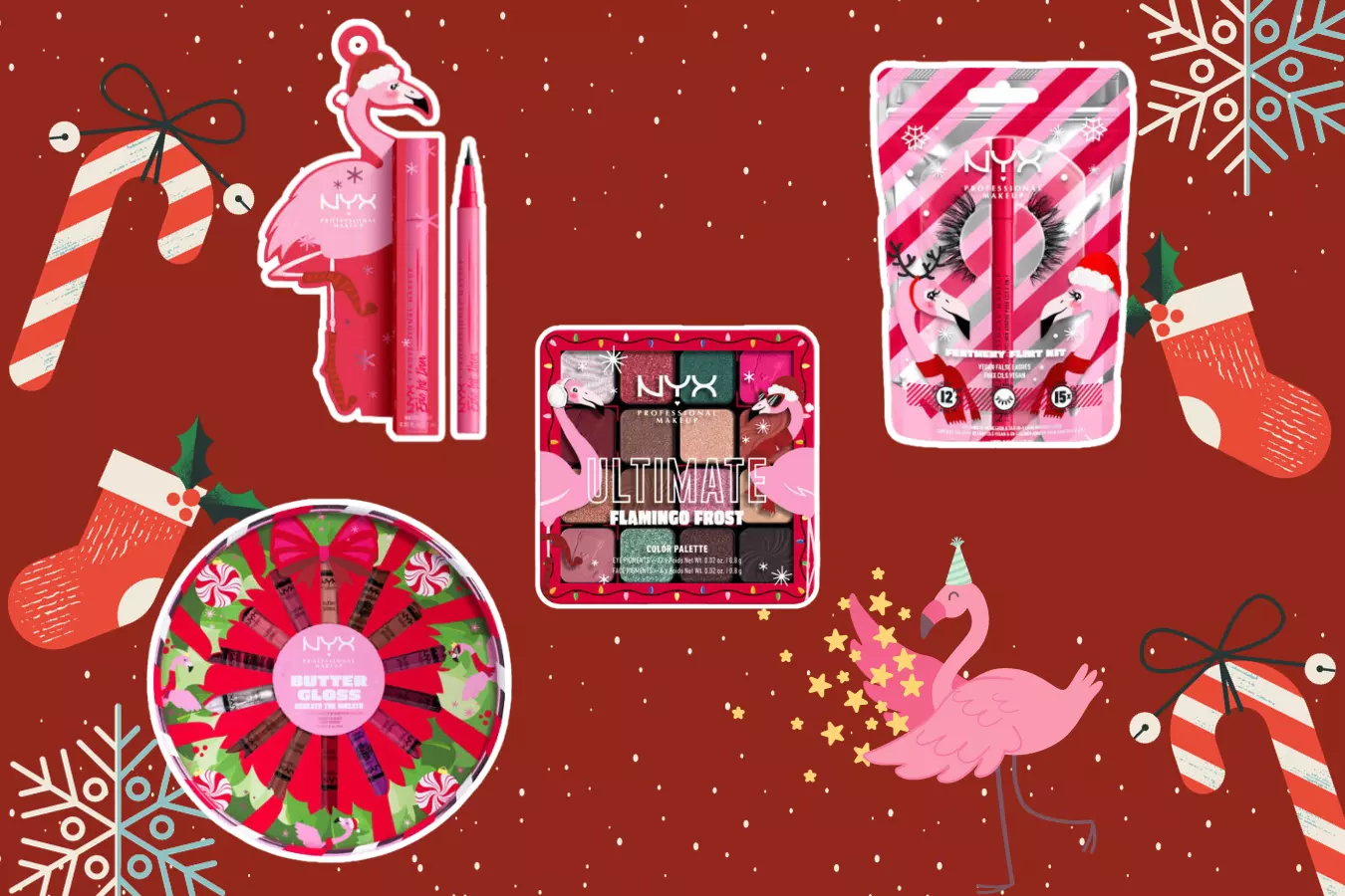 La Christmas for lovers something ♥ Cosmetics NYX pink La The flamingos Fa of 2023 LA collection Land is