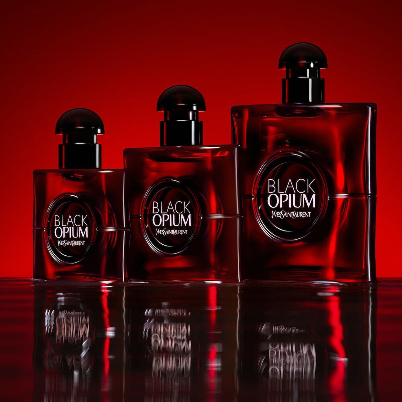 Yves Saint Laurent Black Opium Over Red bottles capacity