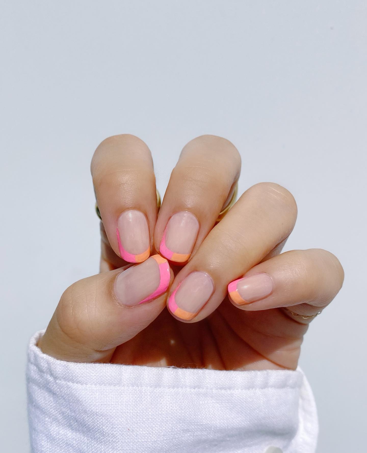 thehangedit peach pink 2024 nails