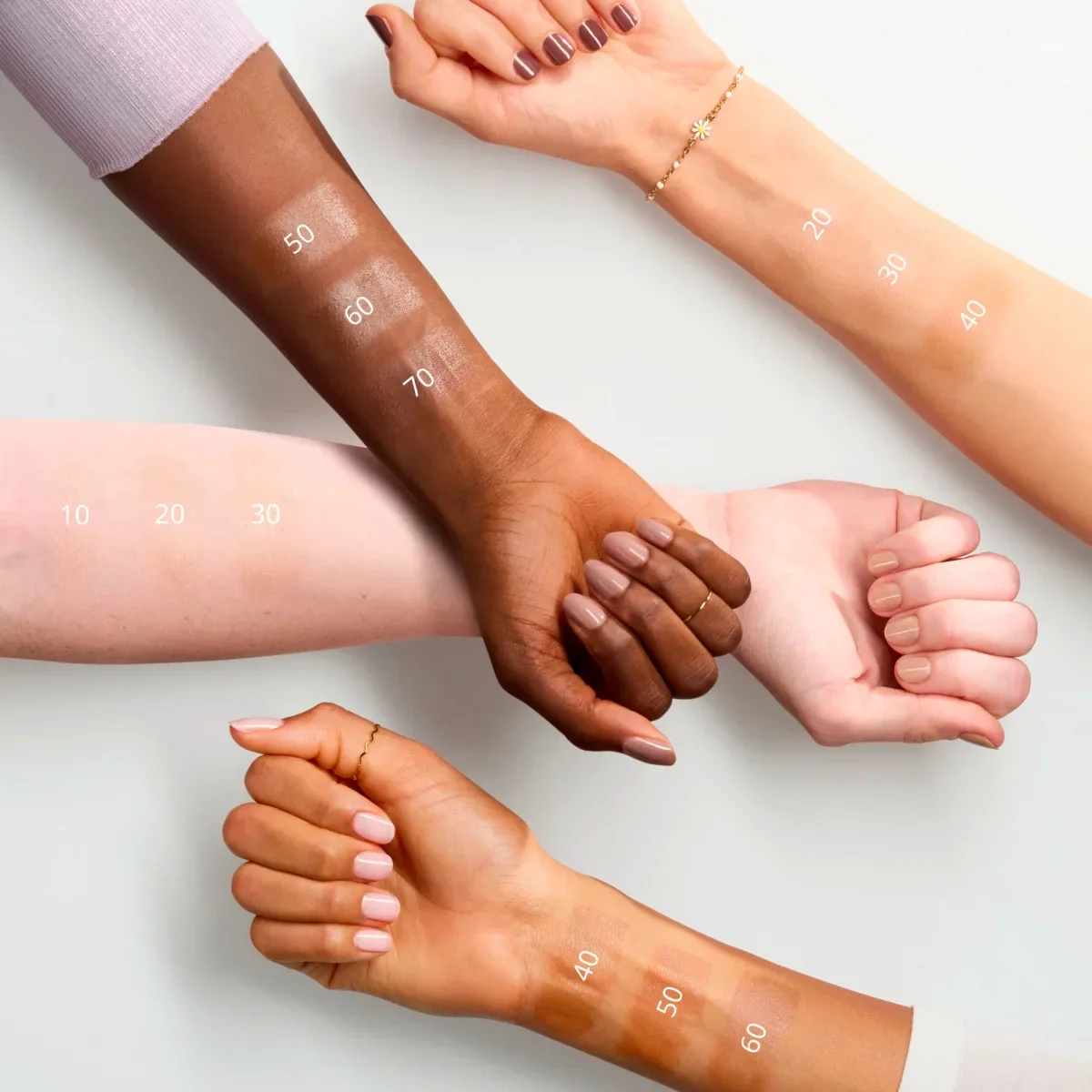 essence magic filter glow booster foundations swatches